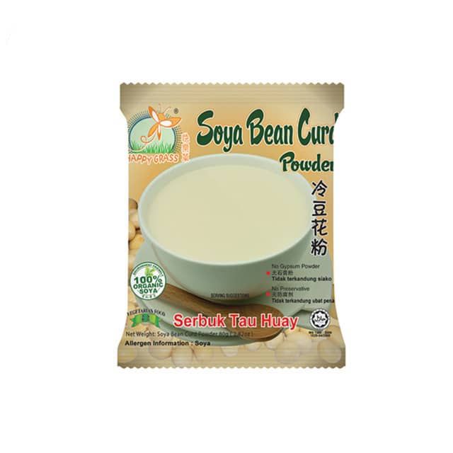 HAPPY GRASS SOYA BEANCURD POWDER 快乐草冷豆花粉 (80G / 150G) HAPPY GRASS SOYA BEANCURD POWDER 快乐草冷豆花粉 (80G / 150G), FLAVOUR: ORIGINAL (80G), OPTION: PKT