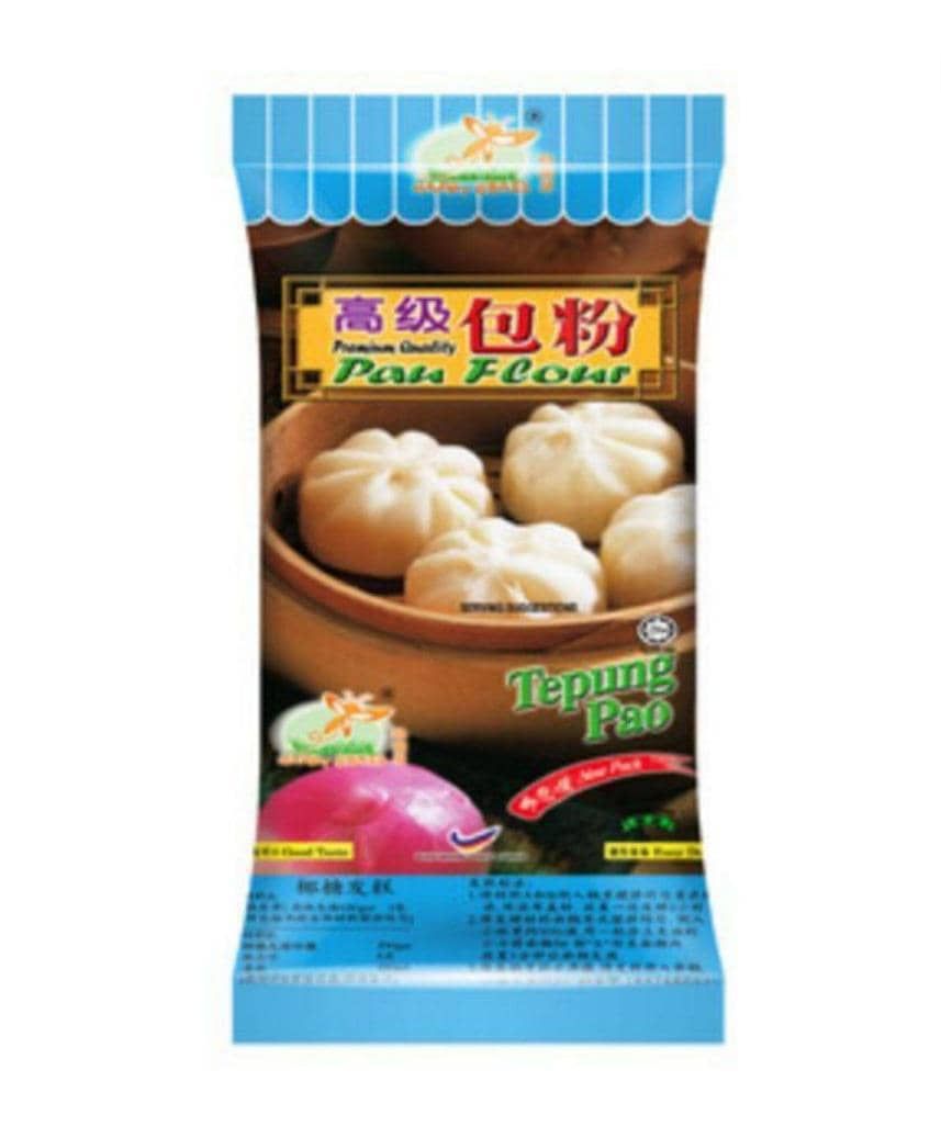 HAPPY GRASS TEPUNG PAO (SMALL/BIG) 快乐草 高级包粉 (小/大) 600G/1.3KG, SIZE: SMALL (小) 600G, OPTION: PKT 包