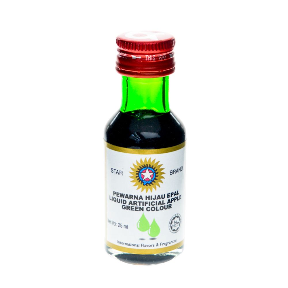 STAR BRAND COLOURING 香素水 25ML, COLOUR: APPLE GREEN, OPTION: BTL