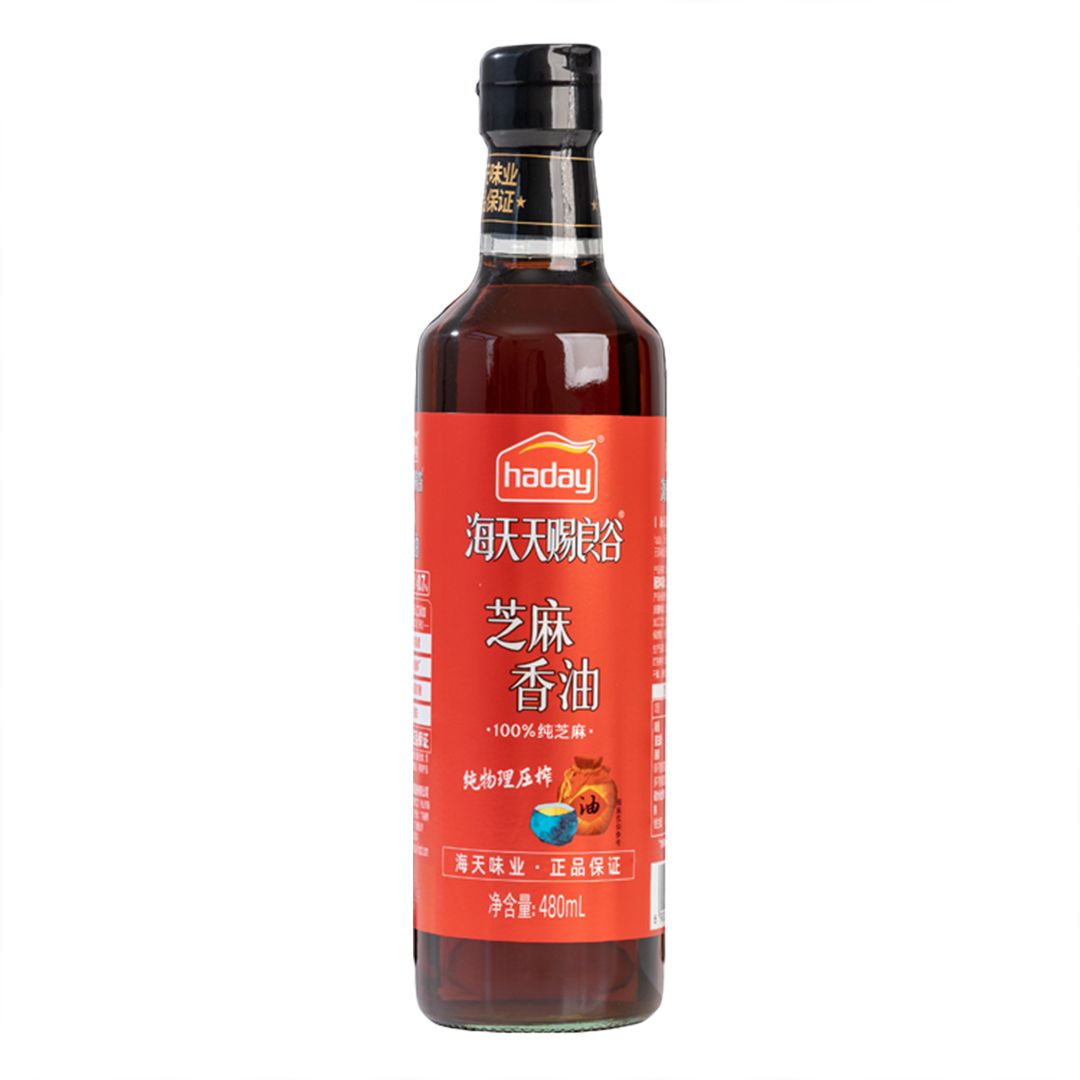 HADAY SESAME OIL (4) (RED) 海天牌芝麻香油 (480ML)