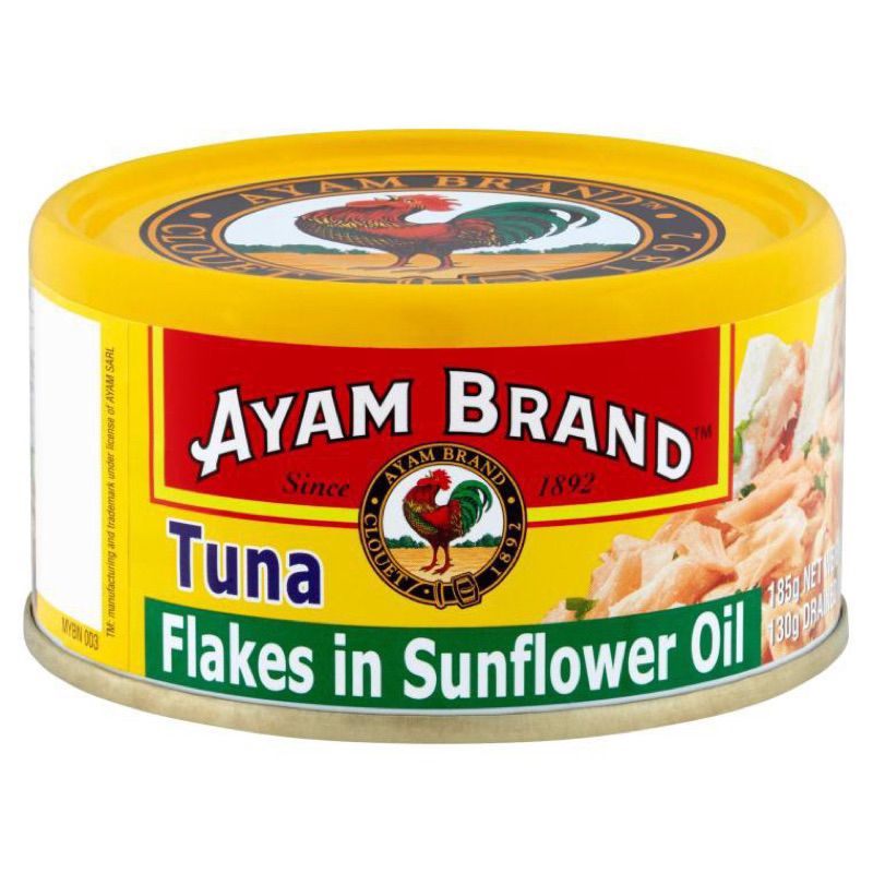 AYAM BRAND FLAKES TUNA SUNFLOWER OIL 金枪鱼(向日葵油) (150G)