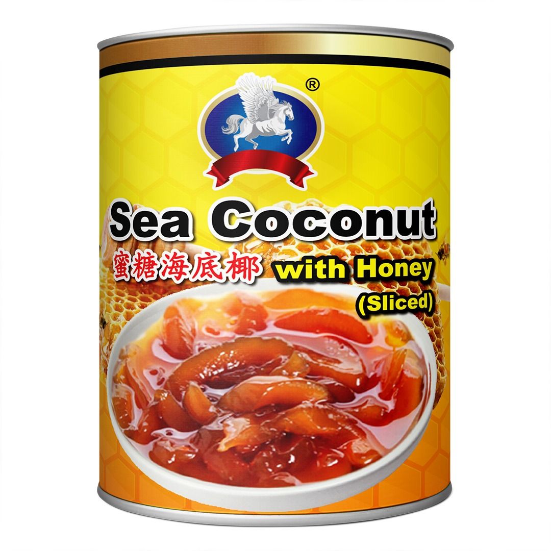 TM SEA COCONUT SLICED WITH HONEY (YELLOW) 天马 蜜糖海底椰(黄) (565G)