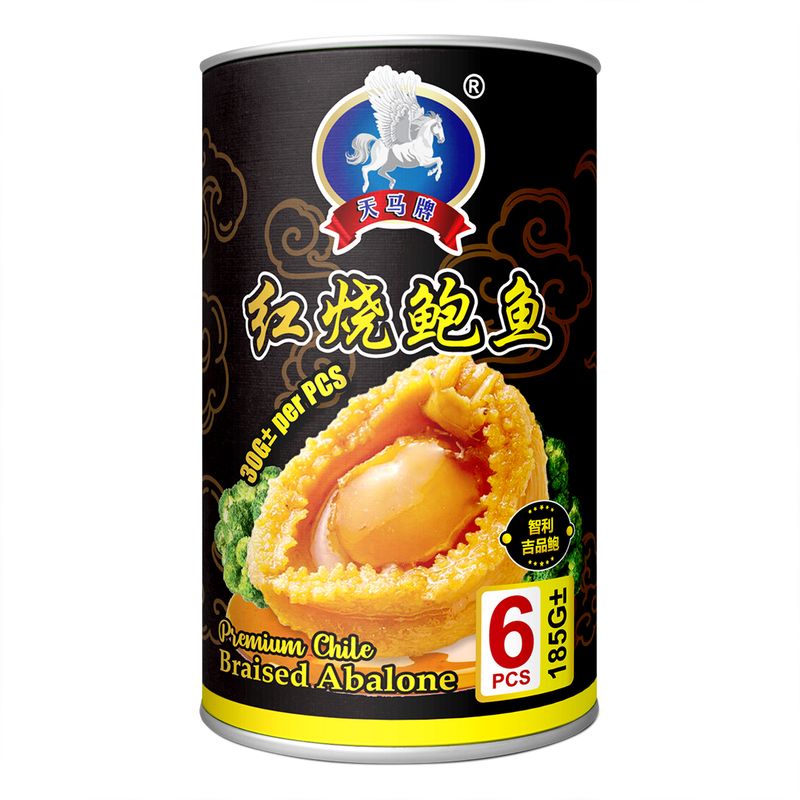 TM BRAISED ABALONE (SOS) 6'S 天马红烧六头鲍鱼 (185G)