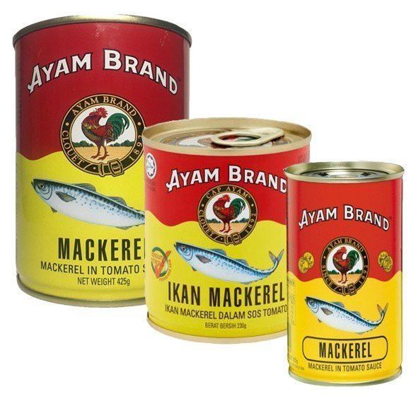 AYAM BRAND IKAN MACKEREL 鸡标茄汁鱼 (155G / 230G / 425G)