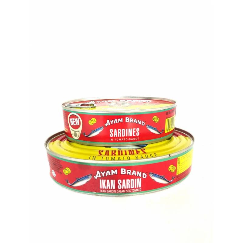 AYAM BRAND IKAN SARDIN 鸡标扁罐沙丁鱼 (215G / 425G)