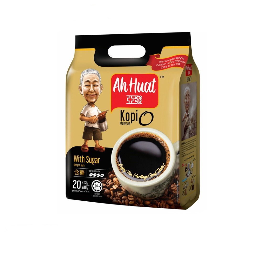AH HUAT KOPI O WITH SUGAR 亚发加糖 (20'SX15G)