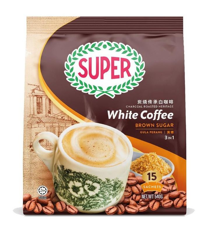 SUPER CHARCOAL ROASTED WHITE COFFEE (BROWN SUGAR) 黄糖白加啡 (15'SX21G)
