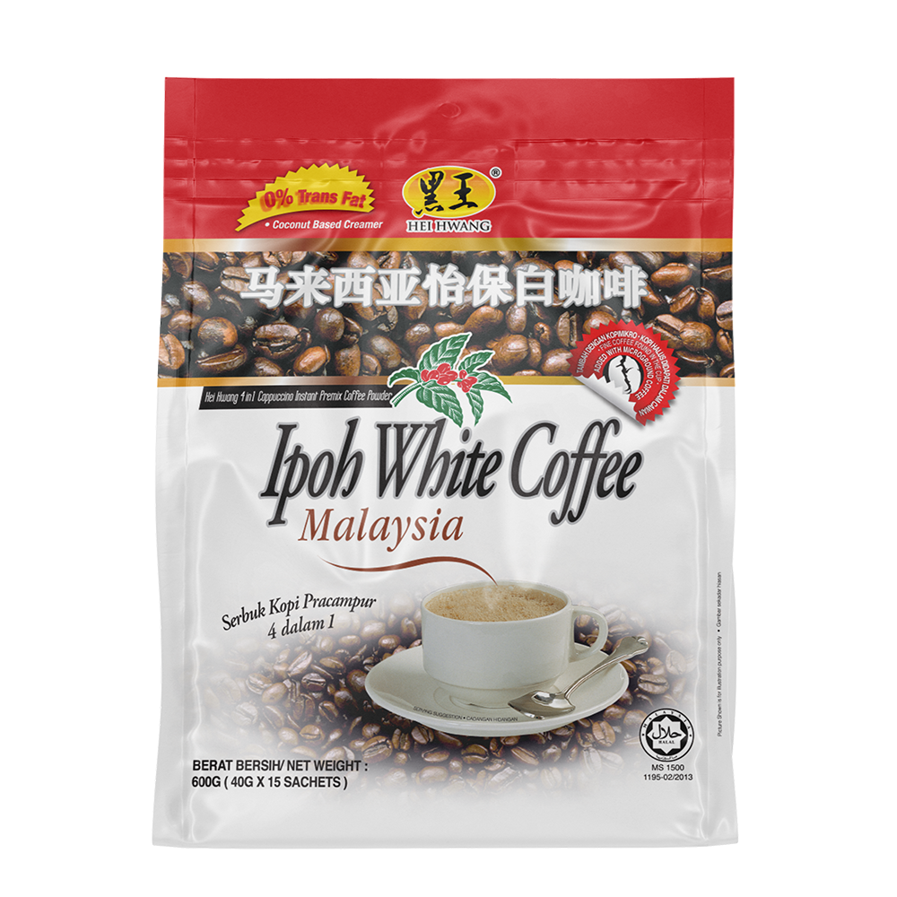 HEI HWANG WHITE COFFEE CAPPUCCINO 黑王卡布奇若白咖啡 (15'SX40G)