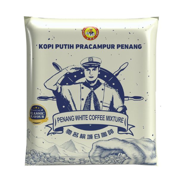 SALUTE BRAND PENANG WHITE COFFEE (3 IN 1) 海军牌槟城白咖啡 (15'SX35G)