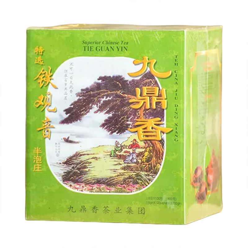 JIU DING XIANG TEA TI KUAN YIM 九鼎香铁观音 (GREEN COLOUR) (100'SX8G)