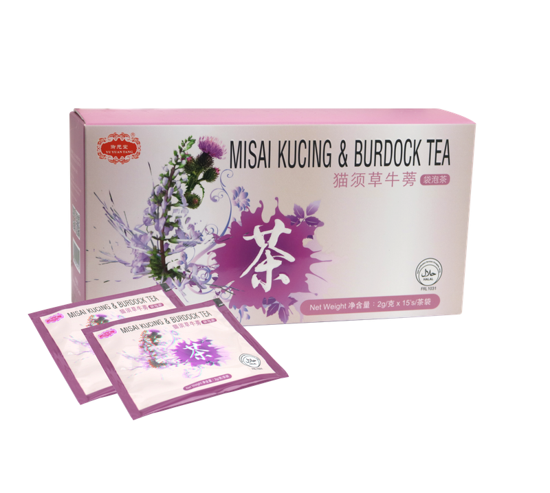 YU YAN TANG MISAI KUCHING*BURDOCK TEA 猫须草牛蒡茶 (15'SX2G)