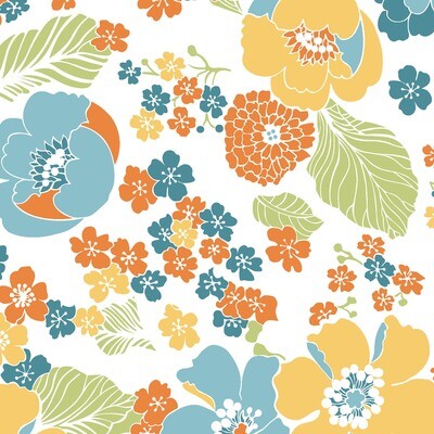 Carnaby Street Full Blooms On White