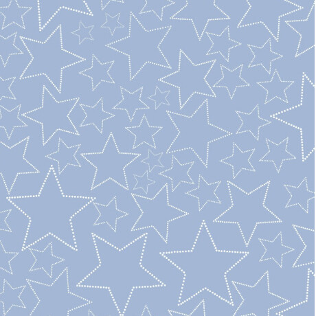 Snow House Stars Blue