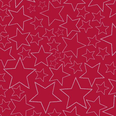 Snow House Stars Red Snow House Stars Red