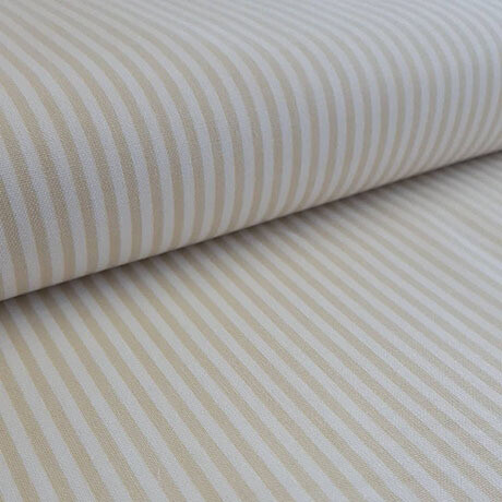 Cream White Striped