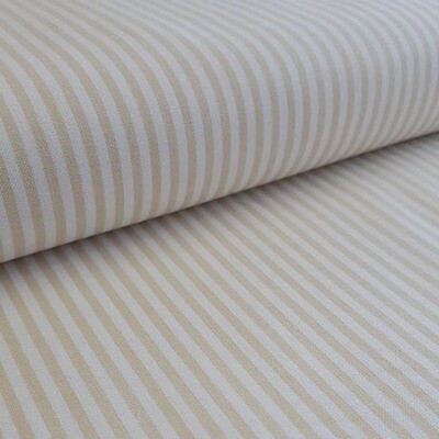 Cream White Striped