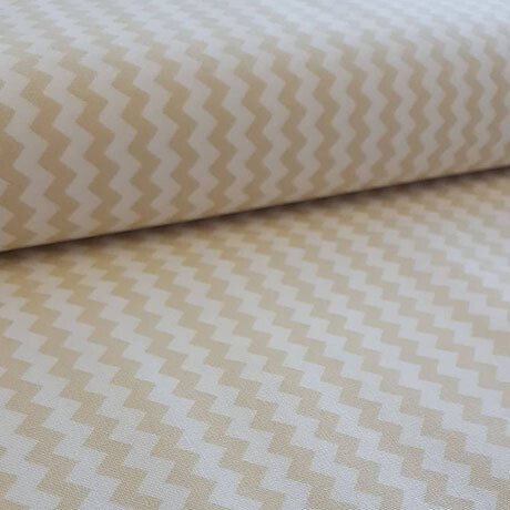 Cream White Zigzag