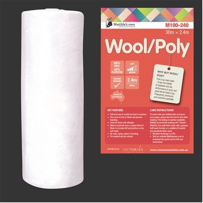 Wool/Polyester Wadding