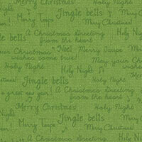 Merry Taupe Greetings Green