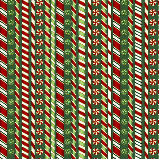 Santa&#39;s Sweets Green Stripes