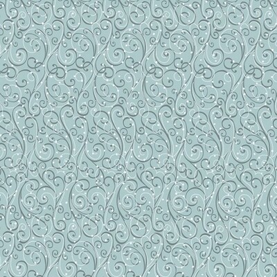 Holiday Cheer Blue Scrolls