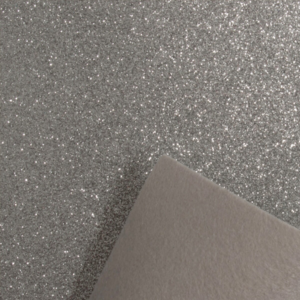 Silver Glitter Felt