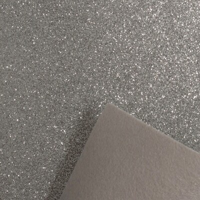 Silver Glitter Felt