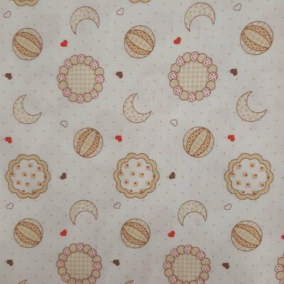 Moon And Stars On White
