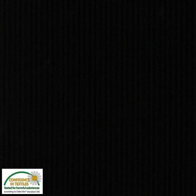 Avalon Corduroy Velour- Black 24-109