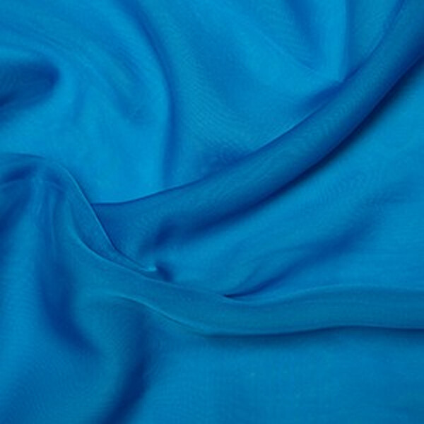 Cationic Chiffon- Kingfisher Blue