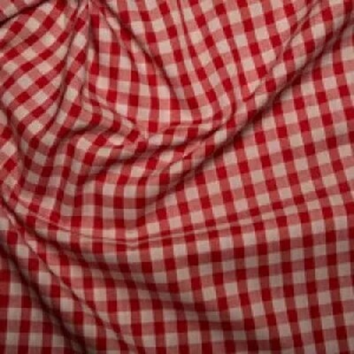 Gingham 1/4&quot;- Red