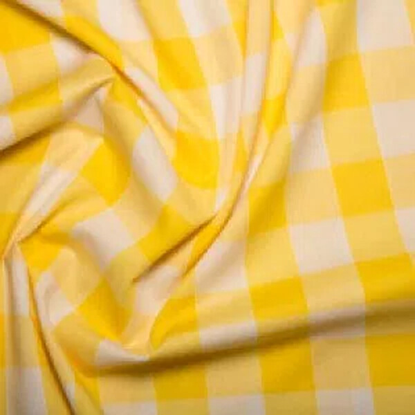 Gingham 1&quot;-Yellow