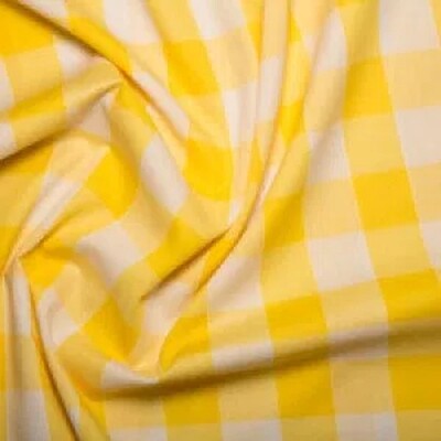 Gingham 1&quot;-Yellow