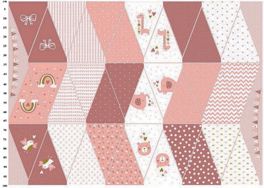 Pink Bunting Panel