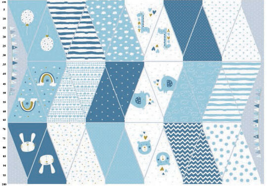 Blue Bunting Panel