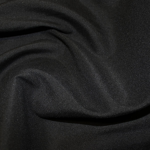 Soft PU Coated Water-Repellent Polyester Black