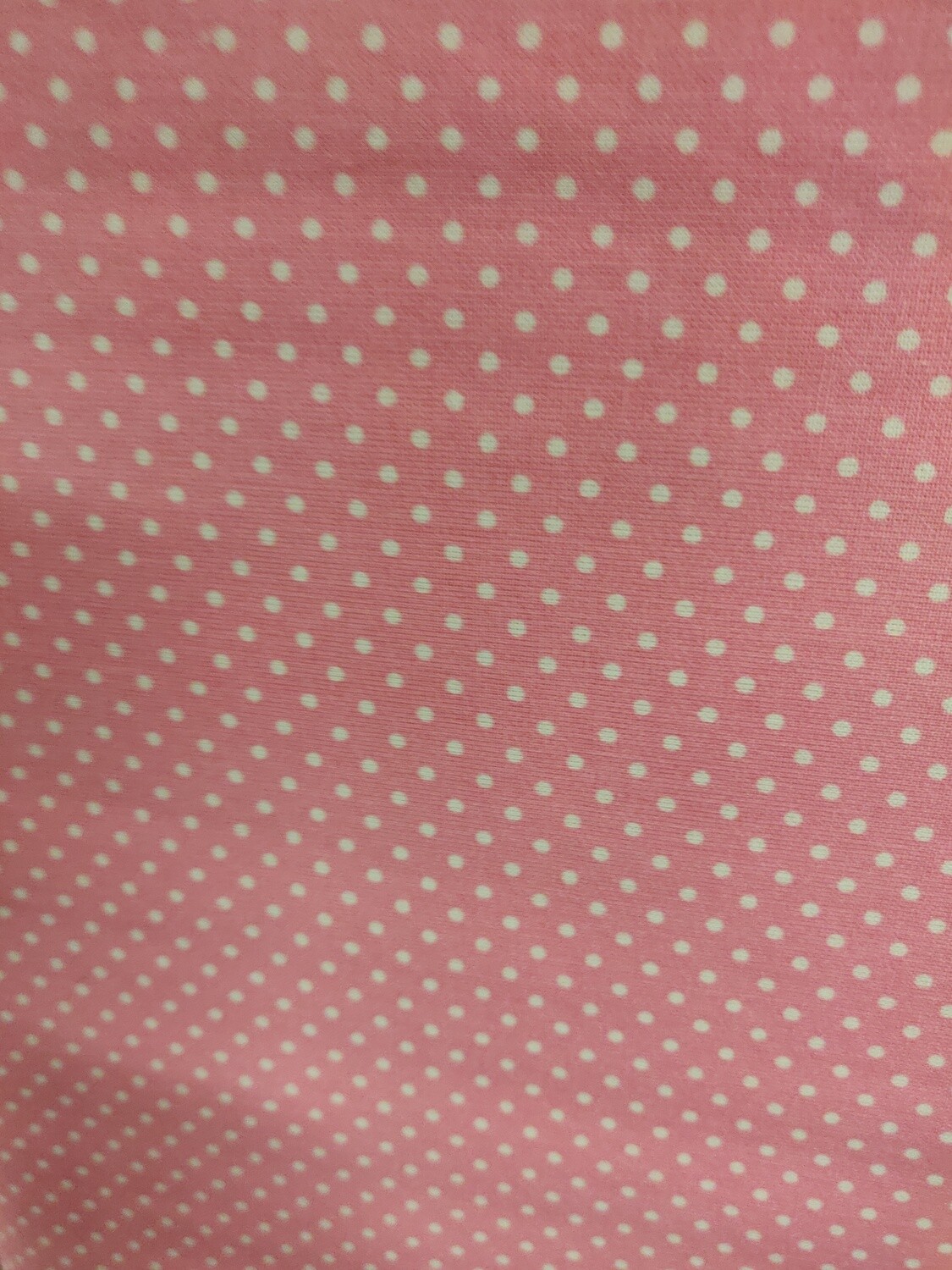 White Polka Dots On Bubblegum Pink Background
