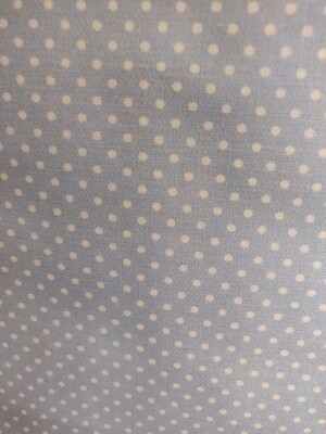 White Polka Dots On Baby Blue Background