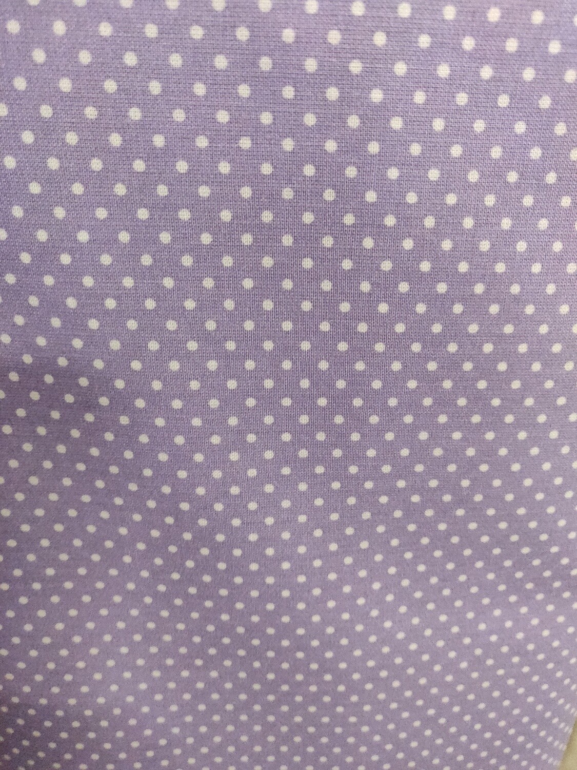 White Polka Dots On Dusty Lilac Background