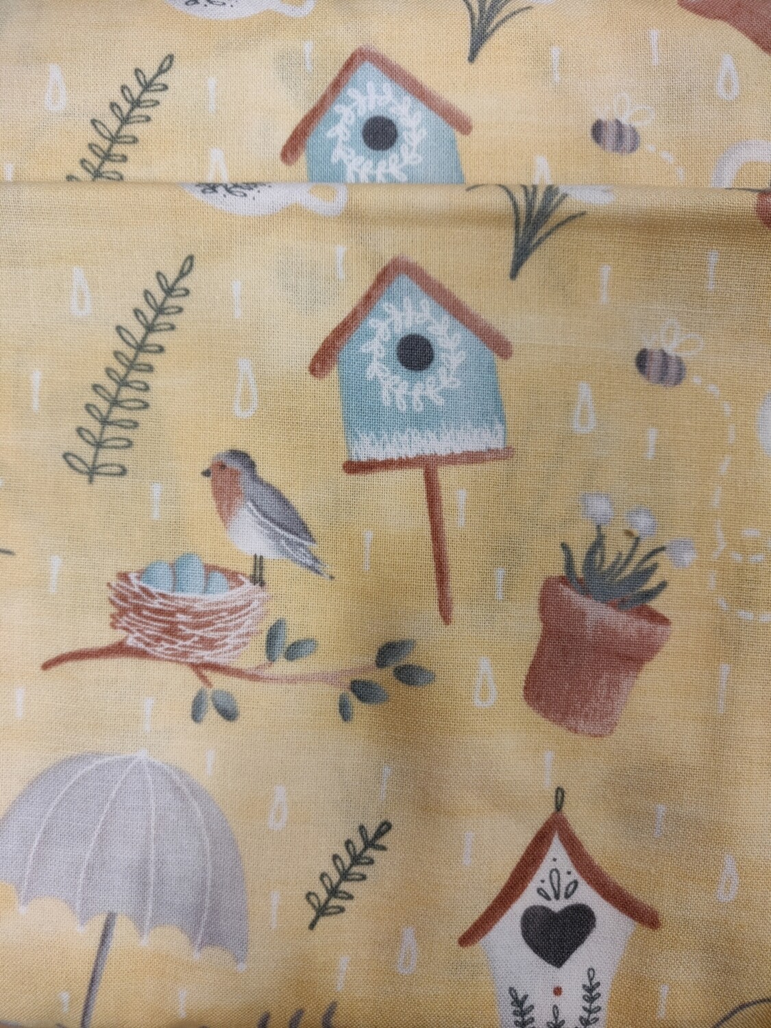 Smitten With Spring April Showers On Yellow