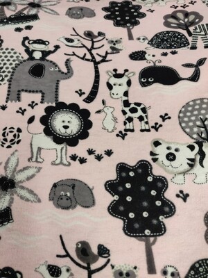 Jungle Pink Brushed Cotton