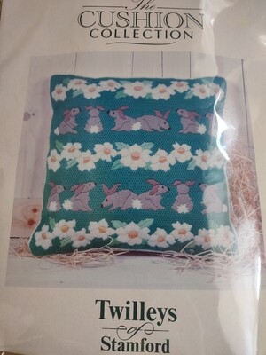 Rabbit Long Stitch Cushion