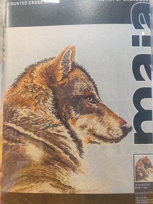 Wolf Counted Cross Stitch Kit