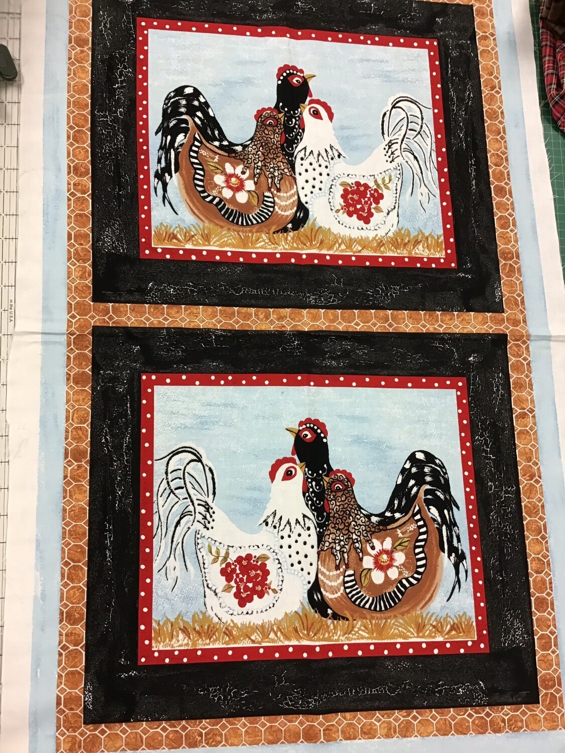 Three French Hens Panel