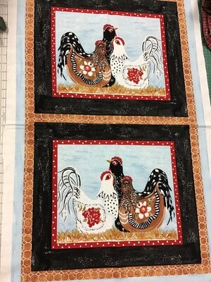 Three French Hens Panel