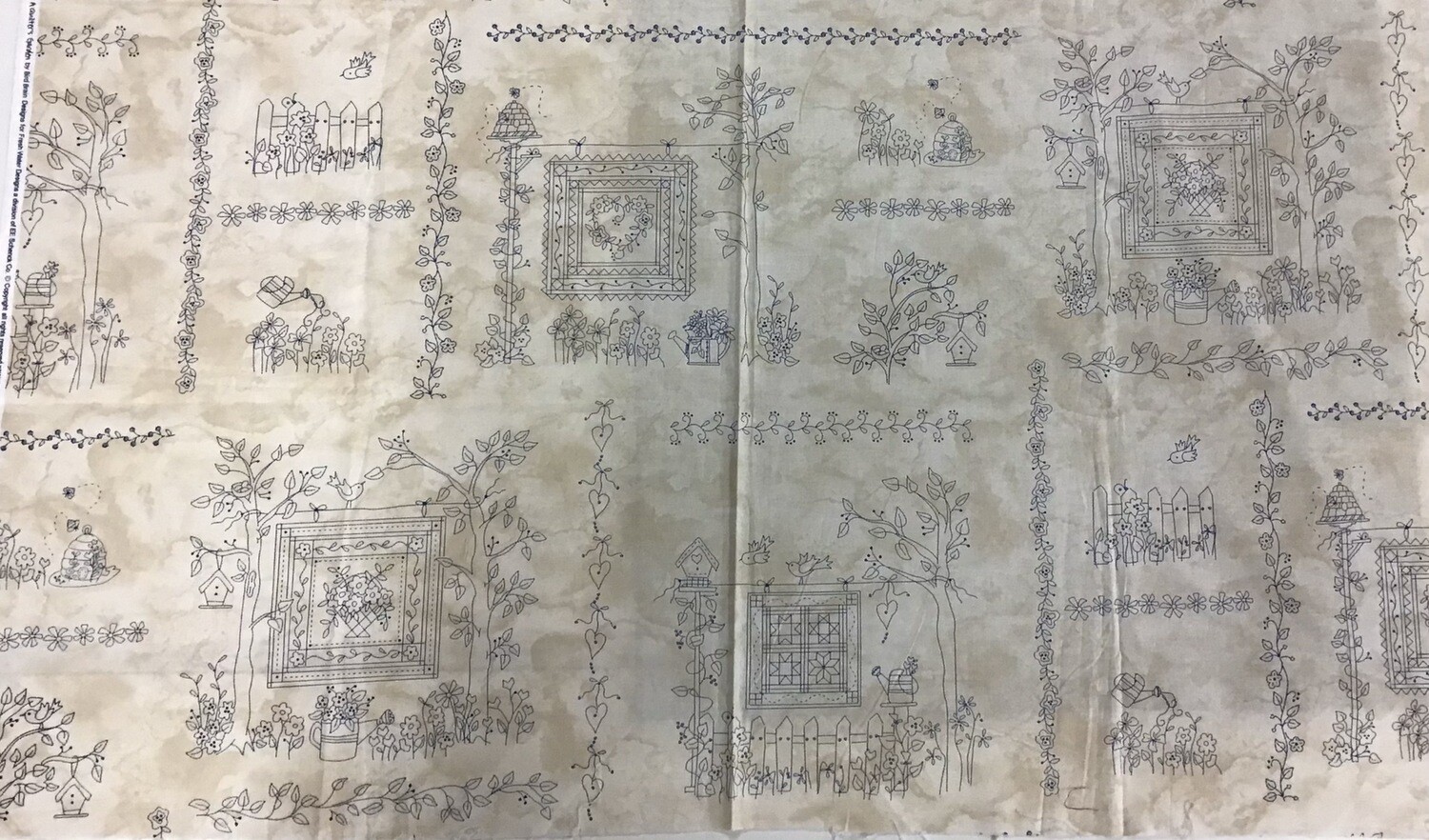 A Quilter’s Garden Panel