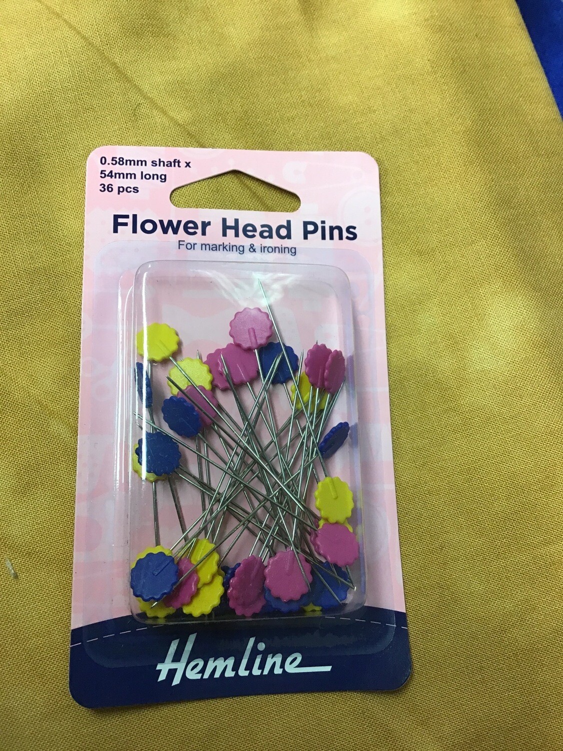 Flower Head Pins 36pc
