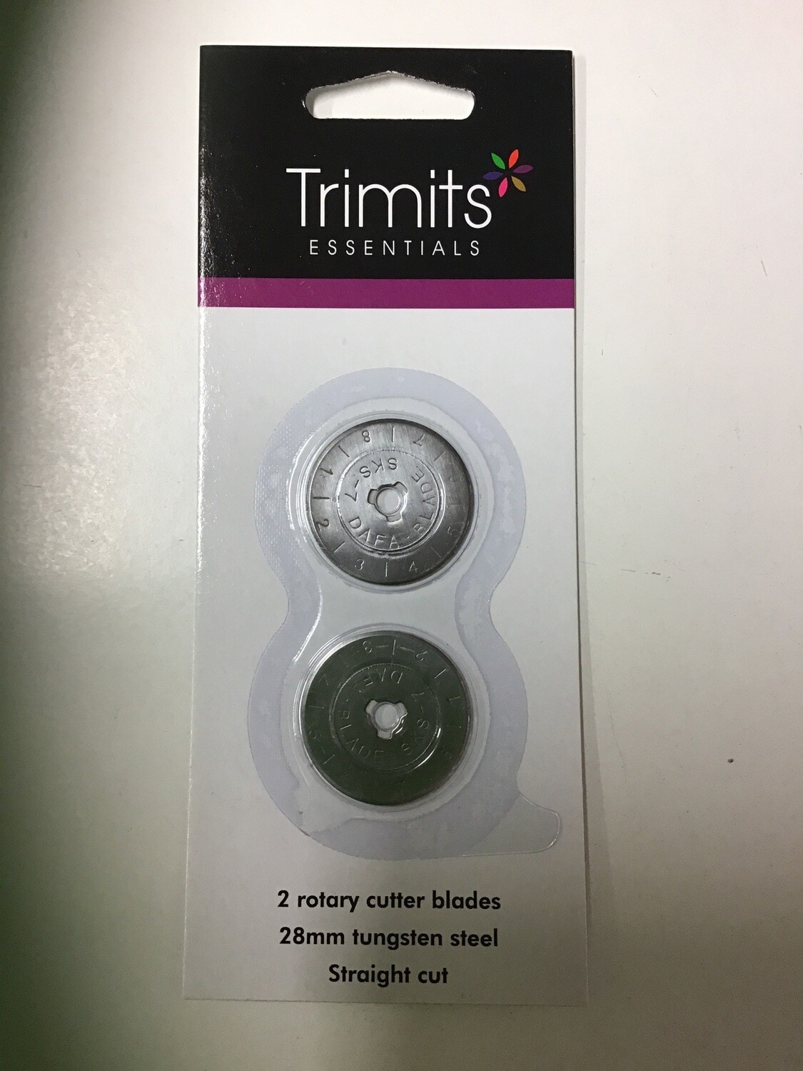 28mm Rotary Cutter Blades (pack of 2) Trimits Essentials
