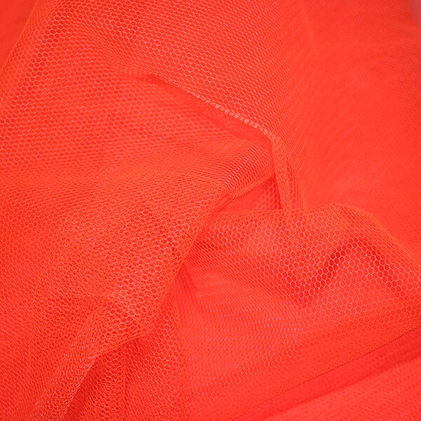 Dress Net Tulle Fluorescent Tangerine