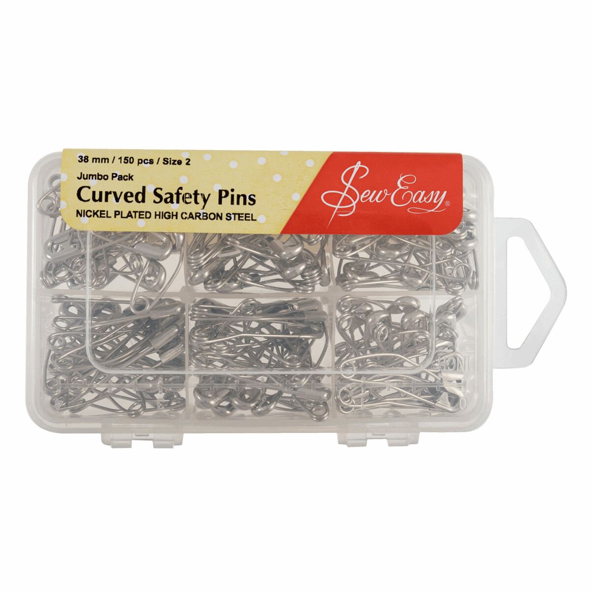 Curved Safety Pins Size 2 - 150pc